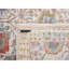 Tapis de couloir oriental ivoire 4 pi 1 po x 10 pi 3 po Tabriz en soie colorée avec laine texturée noué à la main 0CA6518A6D5C490FA61C08E9EB5C178C