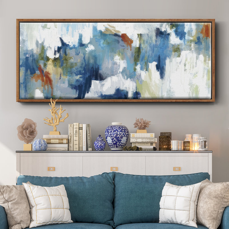 Color Falls - Framed Canvas