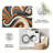 1PC hand-painted boho vintage spiral swirl abstract burnt orange charcoal gray off-white tan area rugs for Living Room, Soft and Comfortable, Suitable for all seasons, easy-to-maintain, machine washable Indoor floor mat,-768759289
