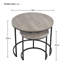 Metal Frame Coffee Table, Round Nesting Table Set-18111832
