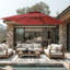 Parasol de patio extérieur en porte-à-faux avec couvercle Deboah-402511647-302550694