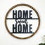 Signe en bois / métal «Home Sweet»