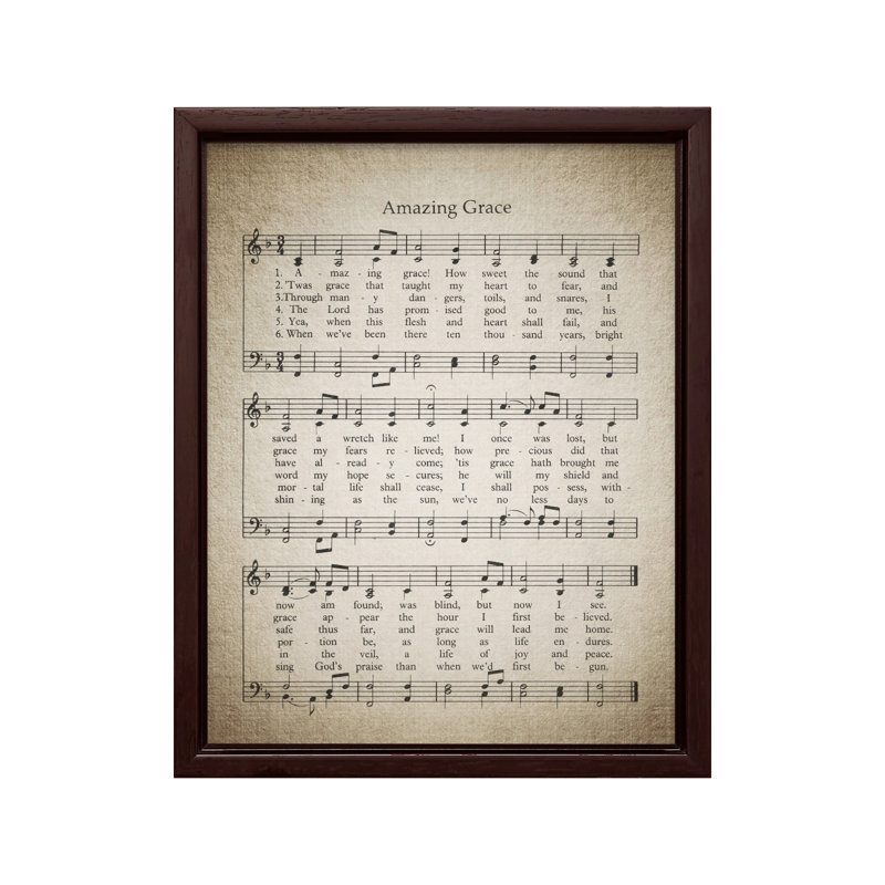Drap-housse Amazing Grace, Canevas, Encadrement brun, H 11 po x l 14 po