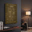 «Handcuff Blueprint Vernis Chalkboard» par Luxe, art mural en métal doré, 12 po x 16 po-133248362