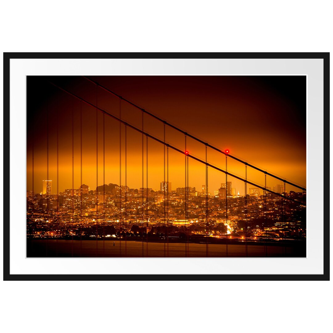 Gerahmtes Poster San Francisco Skyline