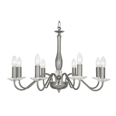 Francine 8 - Light Candle Style Chandelier