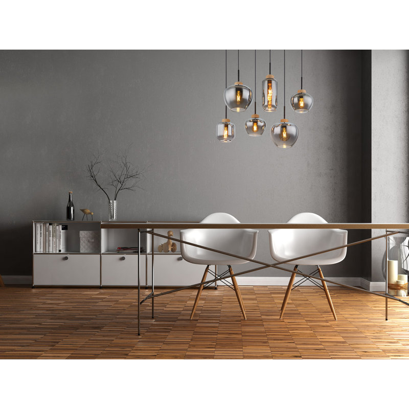 Nallani 6 - Light Matte Black Pendant
