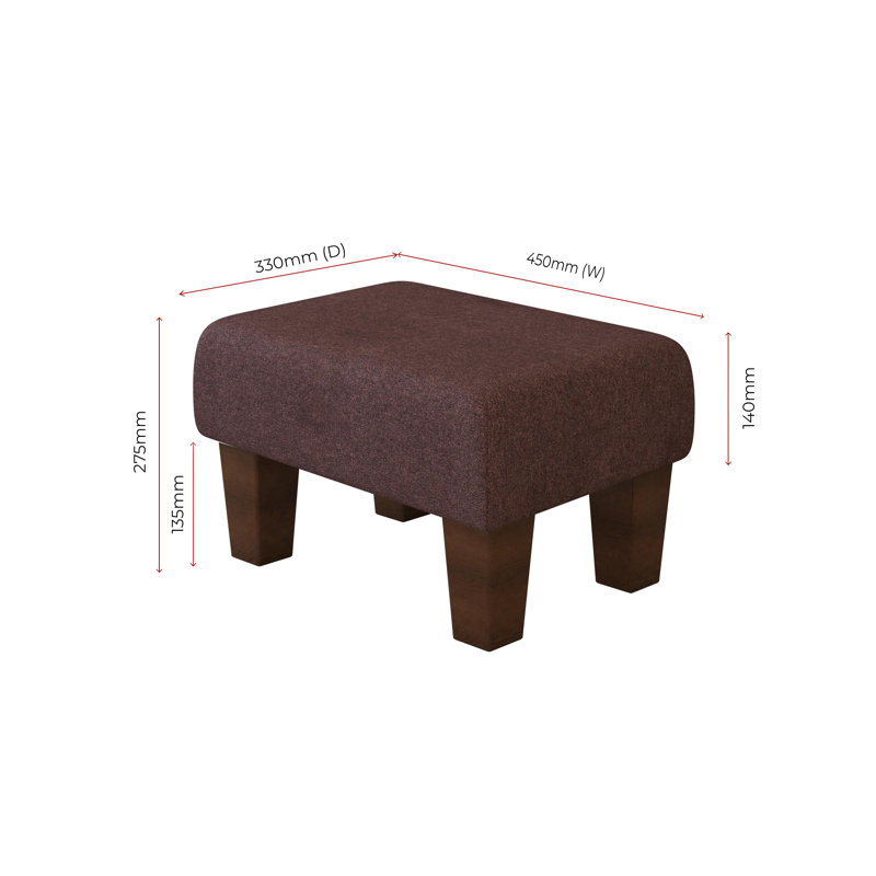 Autryville Wood Contemporary Leg, Mahogany, Poz, Imperial Burgundy