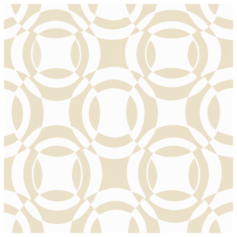 Édredon beige à motif circulaire, Twin