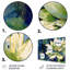 Ensemble de reproductions d'art mural en métal vert et bleu