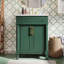 Meuble-lavabo moderne avec lavabo et portes en céramique intégrés-48331034