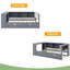 Lit plateforme en bois avec tablettes de rangement, lit gigogne, station de charge et tête de lit tapissier-1381610666-1381610664