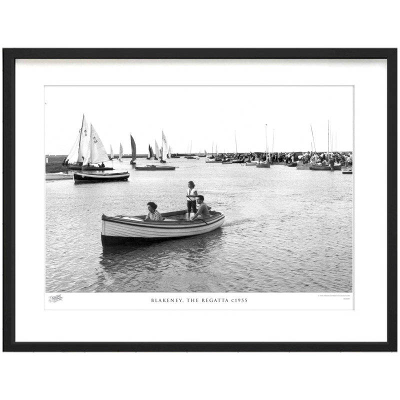 Blakeney, The Regatta C1955 by Francis Frith - Single Picture Frame Print, 60cm H x 80cm W x 2.3cm D