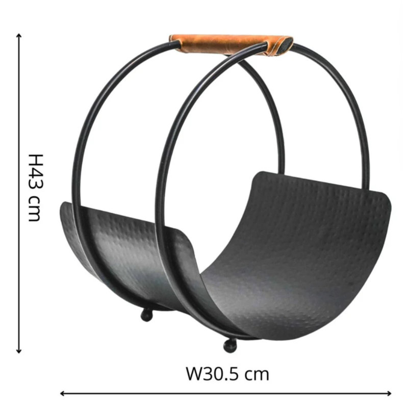 30.5cm W Metal Log Rack