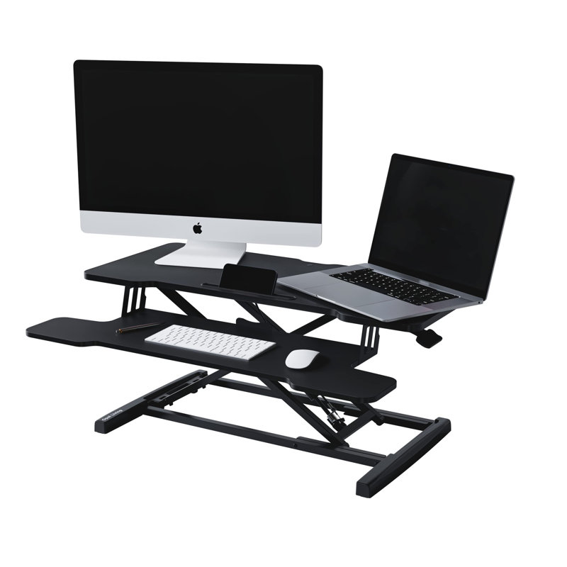 Adjustable Metal Base Standing Desk Converter