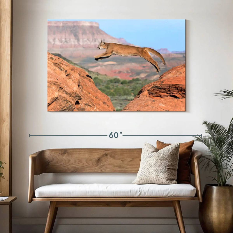 Brampt Mountain Lion, 32'' H x 48'' W
