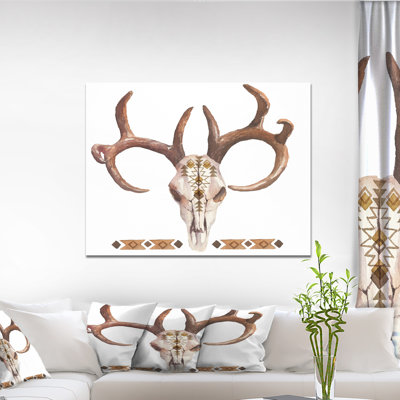 « real cerf antler », impression