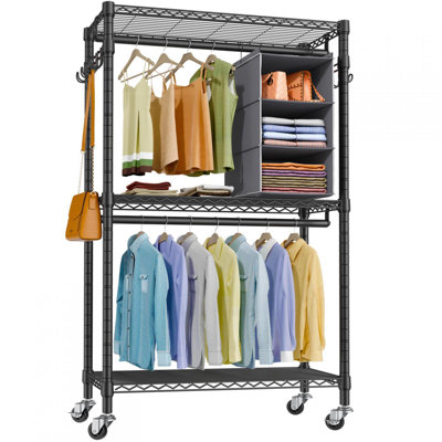 17.7'' Metal Rolling Clothing Rack
