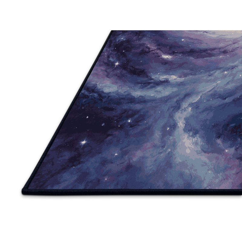 Tapis mauve soyeux et moelleux, Rectangle 6 pi x 9 pi