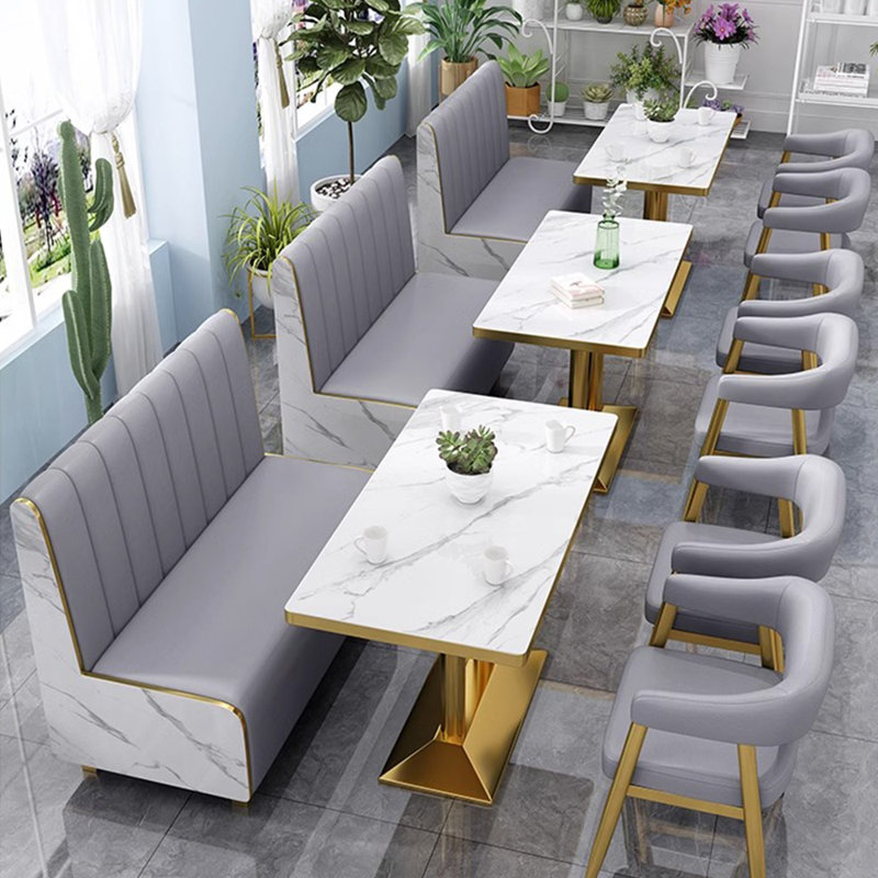 Banc en simili-cuir, Gris
