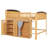 Full Size Loft Bed with Storage-9030116