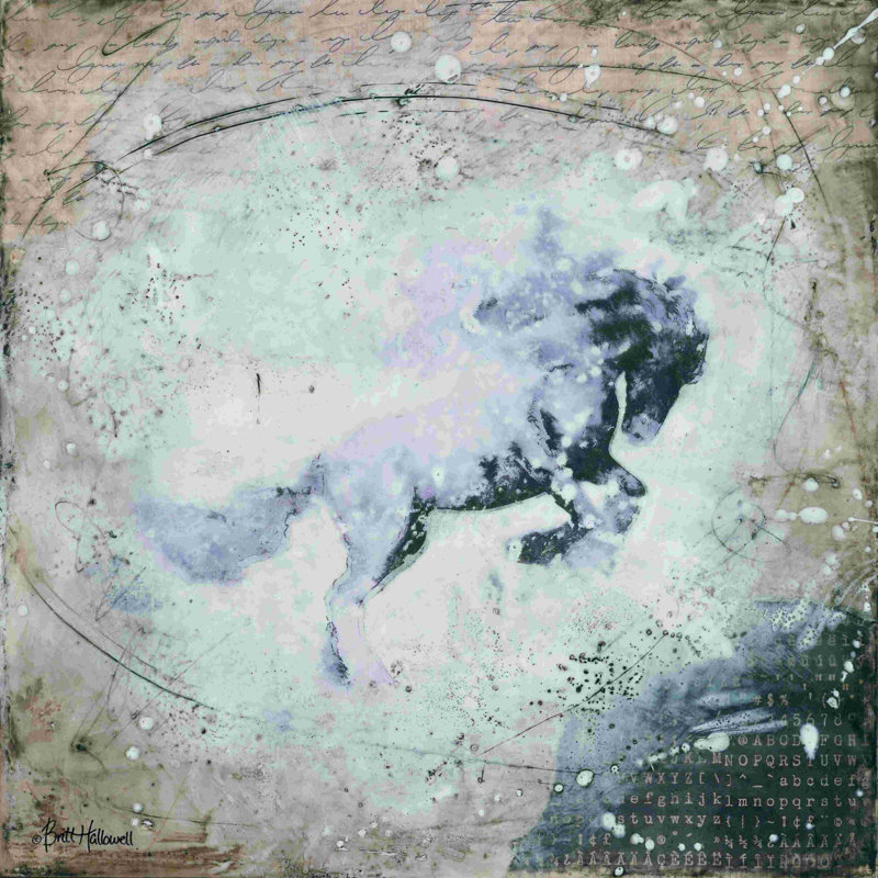«Wild Spirit» par Britt Hallowell - impression, H 20 po x l 20 po, Non, Toile tendue