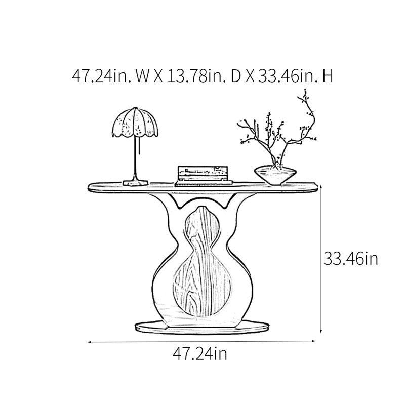 Console Modern Minimalist Luxury, H 33,46 po x l 47,24 po x P 13,78 po