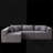 Sectional Sofas | 104-Inch 4-Piece Modern Modular L-Shaped | For Living Room Bedroom | Corduroy | Grey