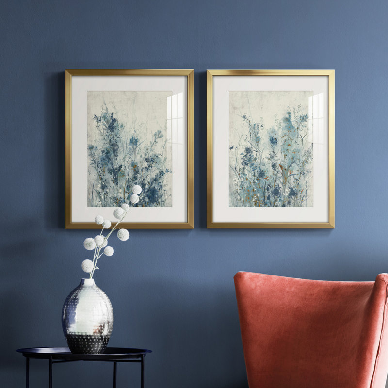 «AU CH Blue Spring I», reproduction encadrée de qualité supérieure, prête à être accrochée