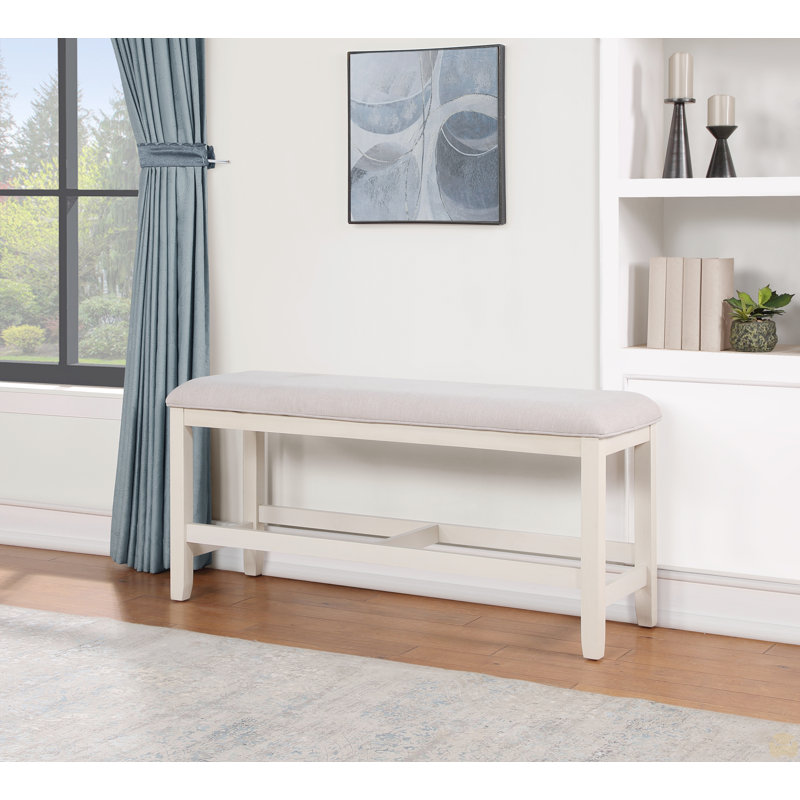 Counter Bench, White, White