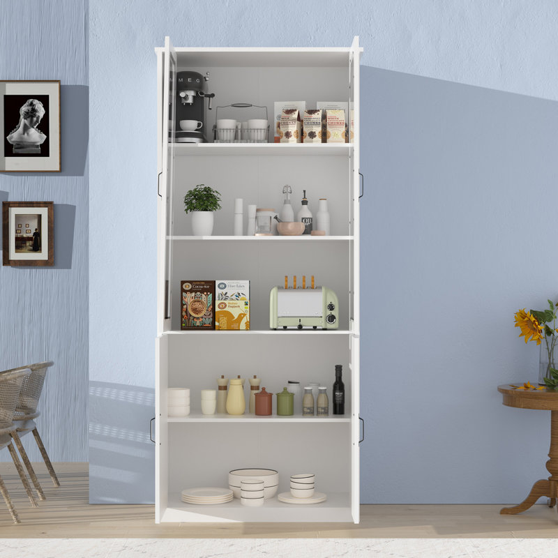 Grand garde-manger avec portes en verre