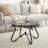 Tempered Glass Surface Coffee Table Set