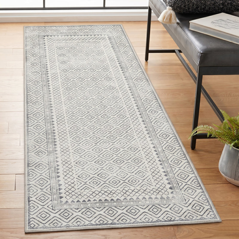 Tapis ivoire Aria, Tapis de couloir 2 pi 6 po x 6 pi