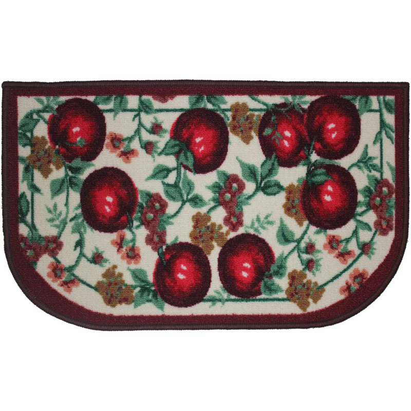 No Pattern And Not Solid Color Polyester Non-Skid Kitchen Mat