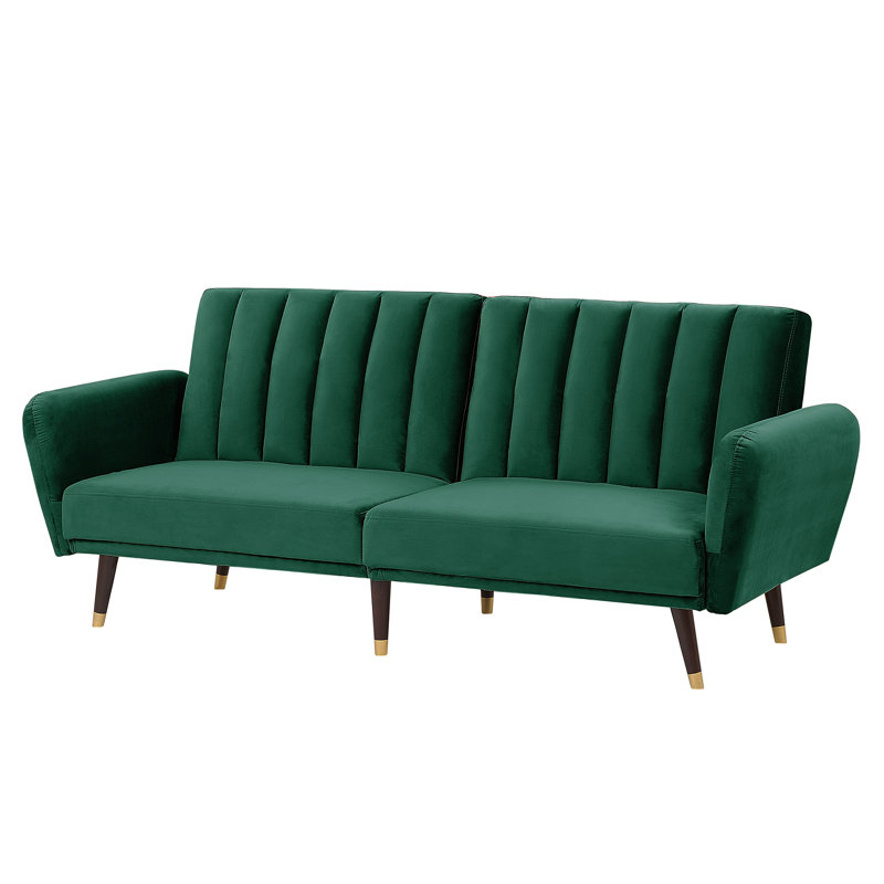 Fawcett 3 Seater Sleeper, Green 100% Polyester