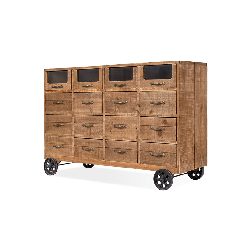 Mid-Century Modern Walnut Solid Wood Sideboard