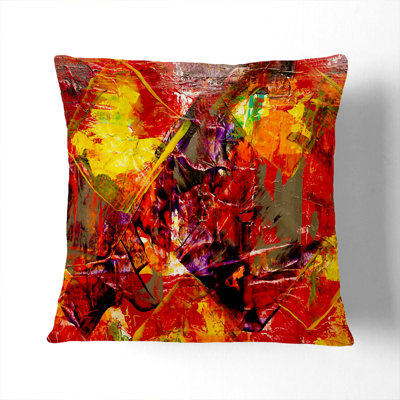 Abstract Square Throw Cushion