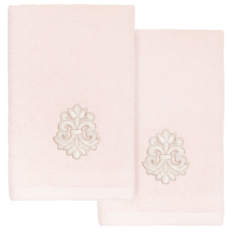  1 Turkish Cotton Fingertip Towel, Blush