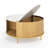 31.5" Modern Round Coffee Table With Hidden Storage: Flip-top Lid & Sliding Doors-992624402-992624396