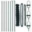 Vidaxl Chain Link Fence With 7 Posts Galvanised Steel-114858441-114858438