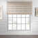 Solid Plain Zebra Blinds Window Dual Layer Roller Shades, Corded Horizontal Blind