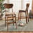 Upholstered Counter Stool with Solid Wood Frame-953187923