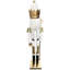 Casse-noisette 60 po blanc et or