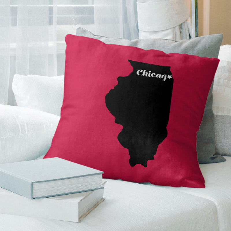 Coussin décoratif, Chicago, 26 po x 26 po, Basketball