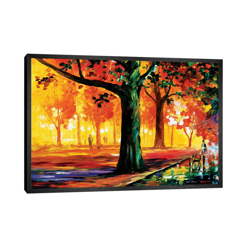 The Light Of The Night by Leonid Afremov - Painting on Canvas, 66.04 cm H x 45.72 cm W, Black Framed Canvas