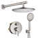 Rainfall Complete Shower System with 5-Setting Handheld Shower and Rough in Valve