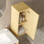 Meuble-lavabo mural 12 po à rayures flottantes avec porte et tablette-656393284-656393287