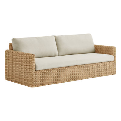 Abela 84" Wicker Outdoor Sofa