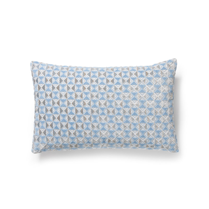 The MET x The House of Scalamandre Parlor Velvet Pillow, Bluebell
