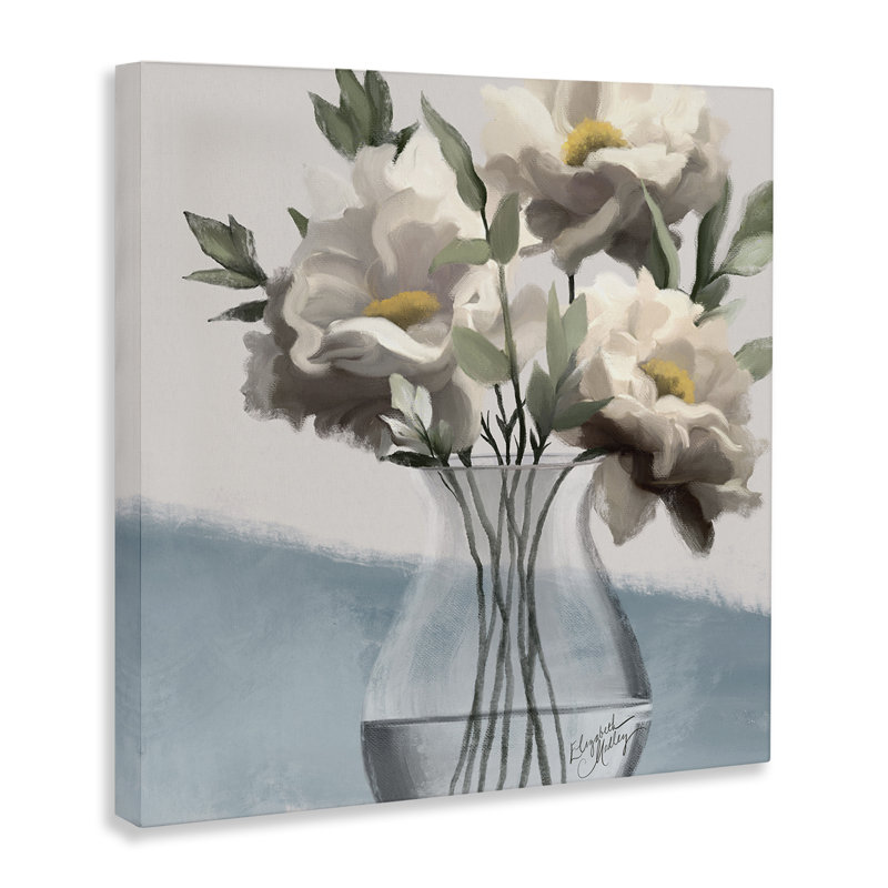 Art mural sur toile Sweet Vase Bouquet par Elizabeth Medley, H 24 po x l 24 po